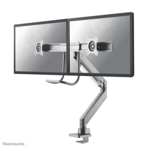 Neomounts NM-D775DXSILVER Monitorarm 10-32" - gasveer - Topfix - 180°-stop