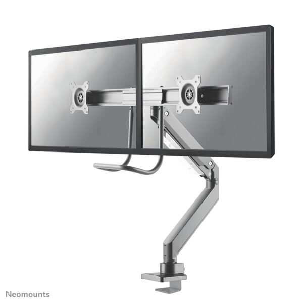 Neomounts NM-D775DXSILVER Monitorarm 10-32" - gasveer - Topfix - 180°-stop