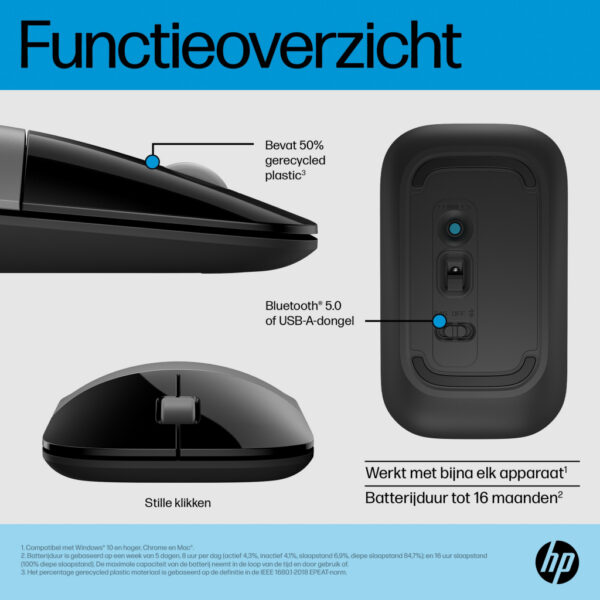 HP Z3700 Dual Silver-muis - Afbeelding 7