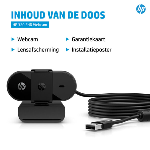 HP 320 FHD-webcam - Afbeelding 6