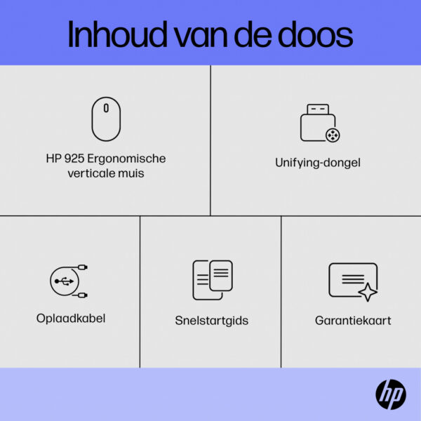 HP 920 Ergonomic Wireless Mouse - Afbeelding 9