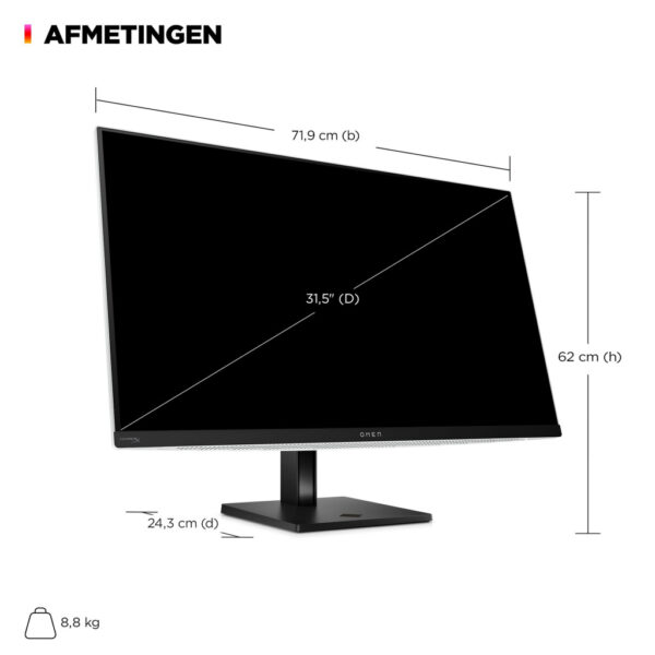 HP OMEN Transcend 31,5 inch UHD 240 Hz OLED-gaming monitor - Transcend 32 - Afbeelding 28