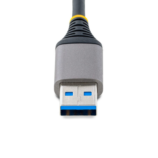 StarTech.com 3-Port USB Hub met Ethernet, 3x USB-A, Gigabit Ethernet (RJ-45), USB 3.0 5Gbps, Bus-Powered, 30cm Kabel, Compacte L - Afbeelding 3