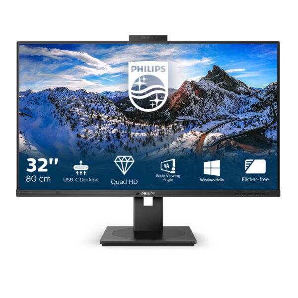 Philips P Line 326P1H/00 LED display 80 cm (31.5") 2560 x 1440 Pixels Quad HD Zwart - Afbeelding 5