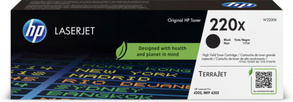 HP 220X originele LaserJet-tonercartridge, zwart