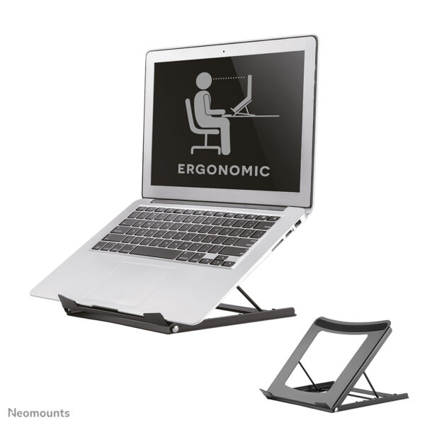 Neomounts NSLS075BLACK Laptopstandaard 10-16" - opvouwbaar - compact - universeel