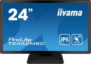 iiyama ProLite T2452MSC-B1 computer monitor 60,5 cm (23.8") 1920 x 1080 Pixels Full HD LCD Touchscreen Multi-gebruiker Zwart