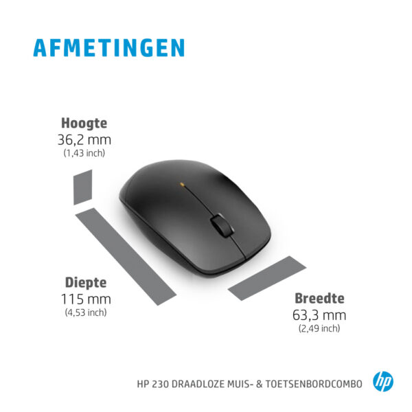 HP 230 draadloze muis- en toetsenbordcombo - Afbeelding 2