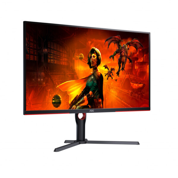 AOC G3 U32G3X/BK LED display 80 cm (31.5") 3840 x 2160 Pixels 4K Ultra HD Zwart, Rood - Afbeelding 4