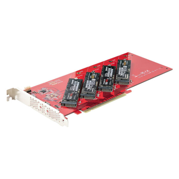 StarTech.com QUAD-M2-PCIE-CARD-B interfacekaart/-adapter Intern M.2 - Afbeelding 8