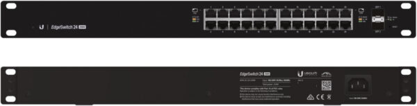 Ubiquiti Networks EdgeSwitch 24 250W Managed L2/L3 Gigabit Ethernet (10/100/1000) Power over Ethernet (PoE) 1U Zwart - Afbeelding 2
