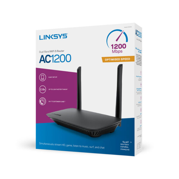 Linksys E5400 draadloze router Gigabit Ethernet Dual-band (2.4 GHz / 5 GHz) Zwart - Afbeelding 10