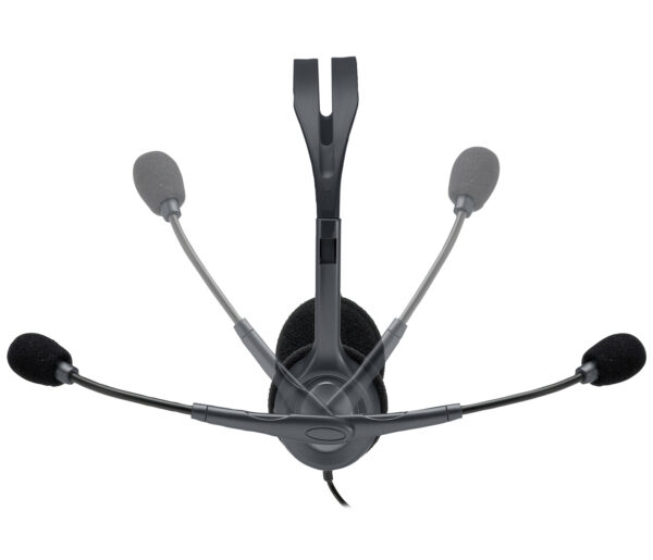 Logitech 981-000593 hoofdtelefoon/headset Bedraad Hoofdband Kantoor/callcenter Grijs