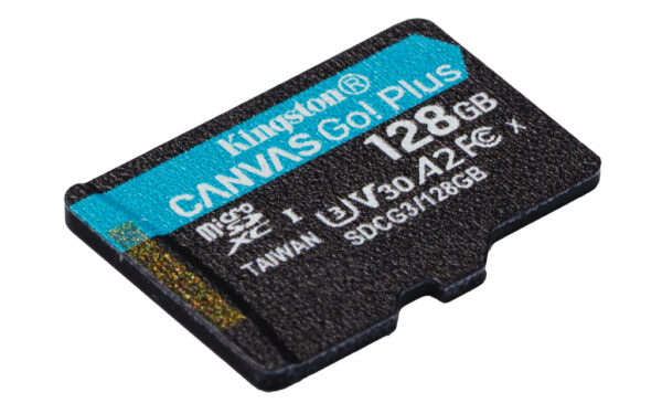 Kingston Technology Canvas Go! Plus 128GB microSDXC Canvas Go Plus 170R A2 U3 V30 kaart + ADP - Afbeelding 4