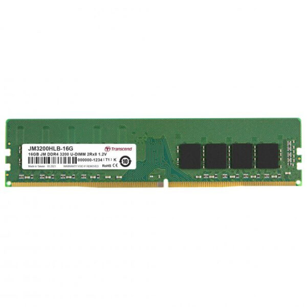 Transcend JM3200HLB-16G geheugenmodule 16 GB 2 x 8 GB DDR4 3200 MHz