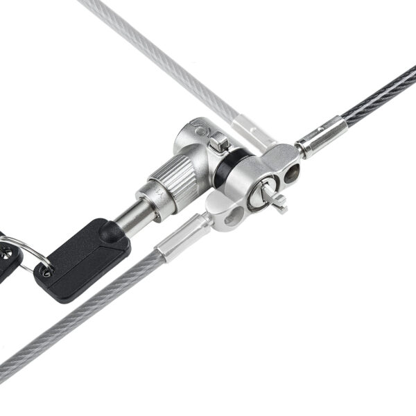StarTech.com 3-in-1 Universeel Laptop Kabelslot, 2m Security Kabel met Master Key, Computer Beveiliging, Compatibel met Noble We - Afbeelding 6