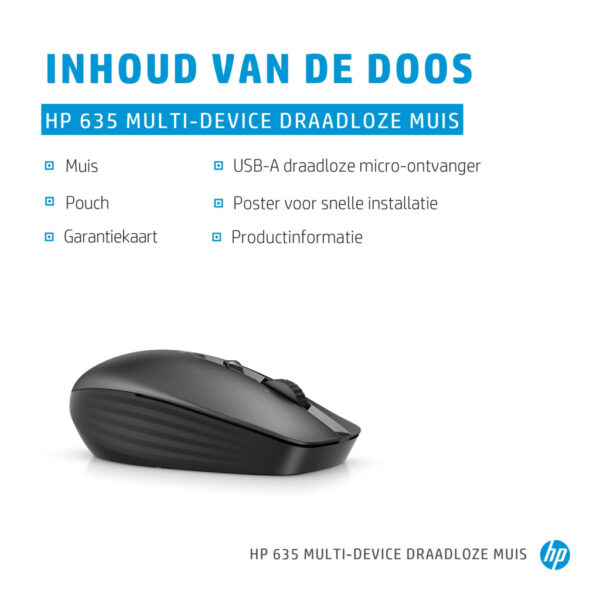 HP 635 draadloze muis voor meerdere apparaten - Afbeelding 6