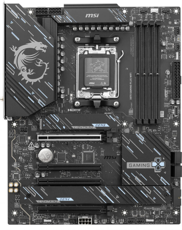 MSI X870 GAMING PLUS WIFI moederbord AMD X870 Socket AM5 ATX