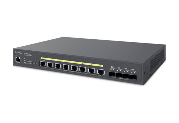 EnGenius ECS5512FP netwerk-switch Managed L2+ 10G Ethernet (100/1000/10000) Power over Ethernet (PoE) Zwart - Afbeelding 4
