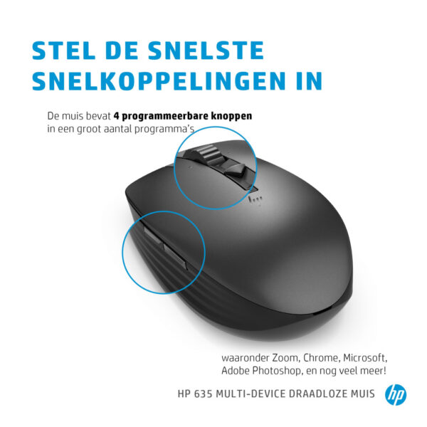 HP 635 draadloze muis voor meerdere apparaten - Afbeelding 9