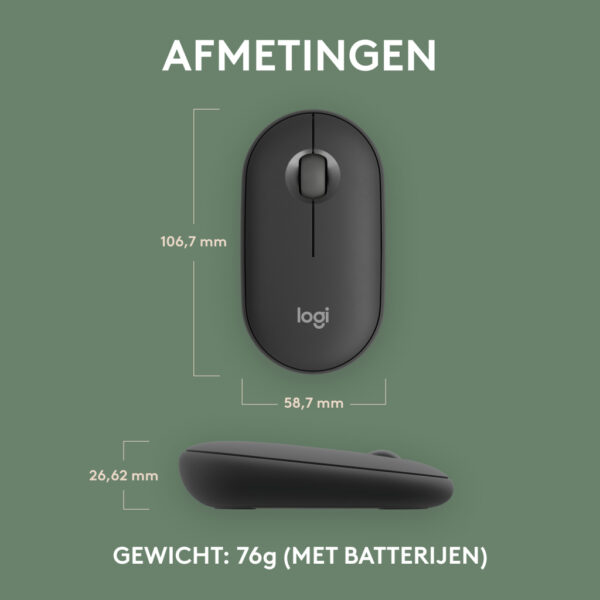 Logitech 910-007015 muis Reizen Ambidextrous RF-draadloos + Bluetooth Optisch 4000 DPI - Afbeelding 8