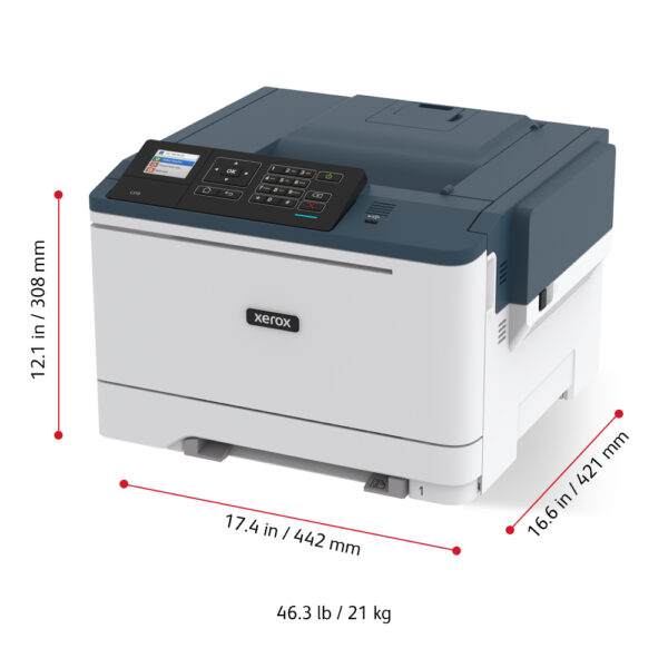 Xerox C310 A4 33 ppm draadloze dubbelzijdige printer PS3 PCL5e6/6 2 laden totaal 251 vel - Afbeelding 16