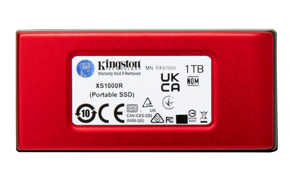 Kingston Technology 1TB XS1000 Red External USB 3.2 Gen 2 Draagbare Solid State Drive - Afbeelding 2
