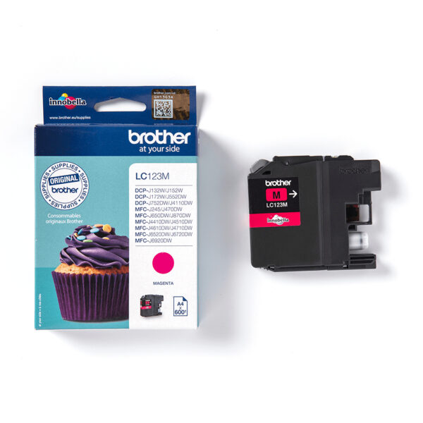 Brother LC123M inktcartridge 1 stuk(s) Origineel Magenta - Afbeelding 2