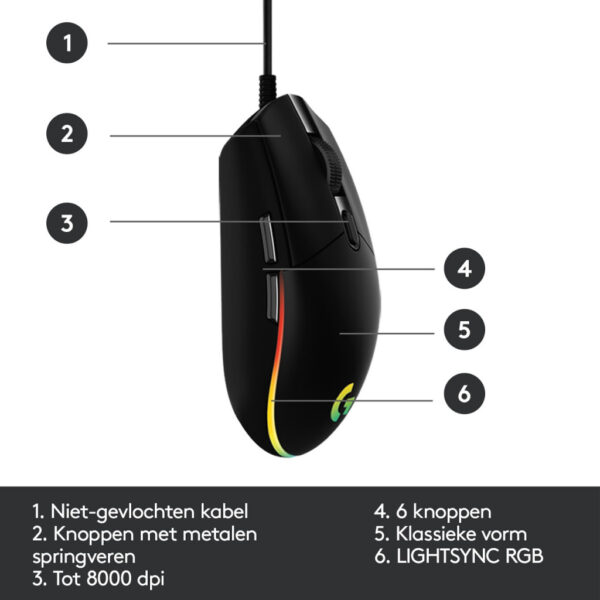 Logitech G G203 lightsync - Afbeelding 16