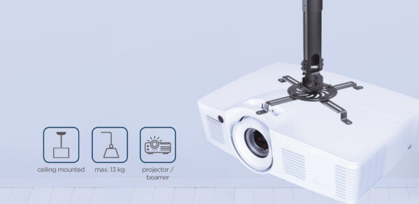 Gembird CM-B-01 projector beugel Plafond Zwart - Afbeelding 11