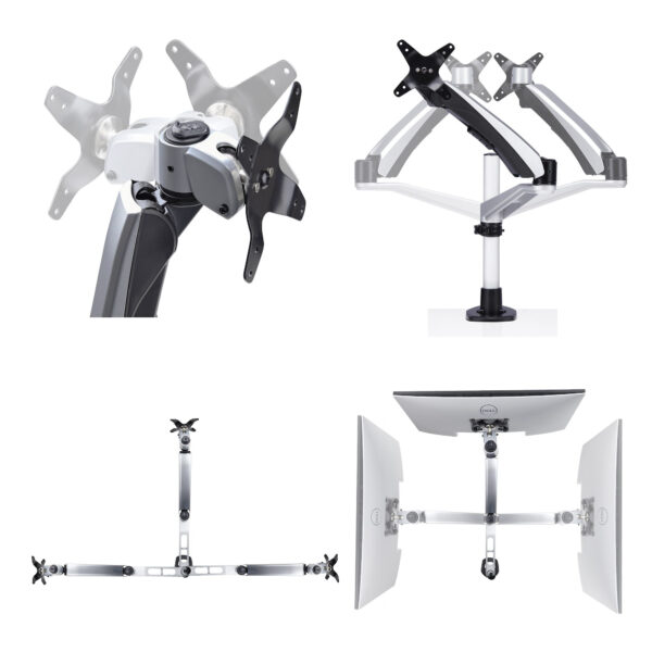 StarTech.com Single Monitor Arm voor Bureau, 27in 16:9 of 30in 21:9 Ultrawide Schermen, VESA 75x75/100x100, Instelling zonder Ge - Afbeelding 10