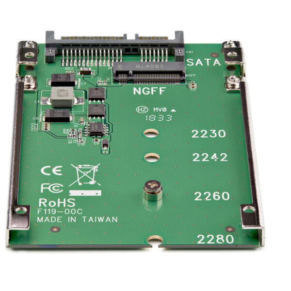StarTech.com M.2 SATA SSD naar 2.5" SATA Adapter, Niet Compatibel met NVMe, Open-Frame Bracket, 7mm Hoog, M2 Hard Drive Adapter - Afbeelding 2