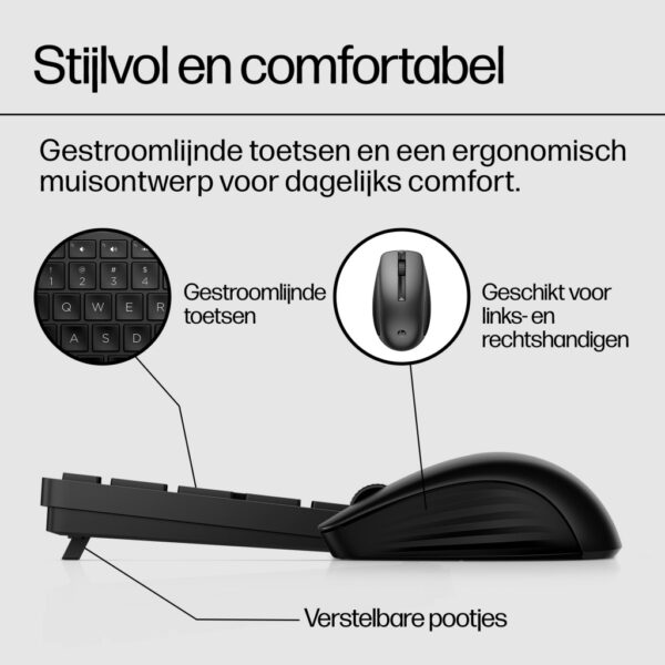 HP 650 draadloze toetsenbord- en muiscombinatie - Afbeelding 7