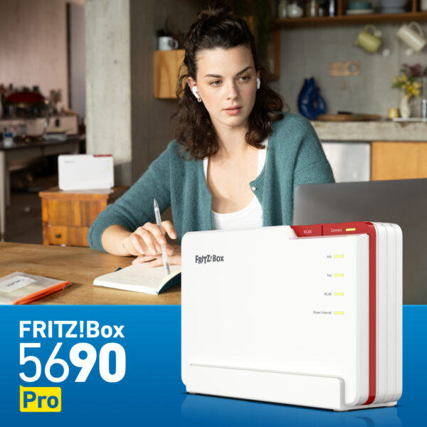 FRITZ!Box 5690 Pro International draadloze router 2.5 Gigabit Ethernet Tri-band (2,4 GHz / 5 GHz / 6 GHz) Wit - Afbeelding 9
