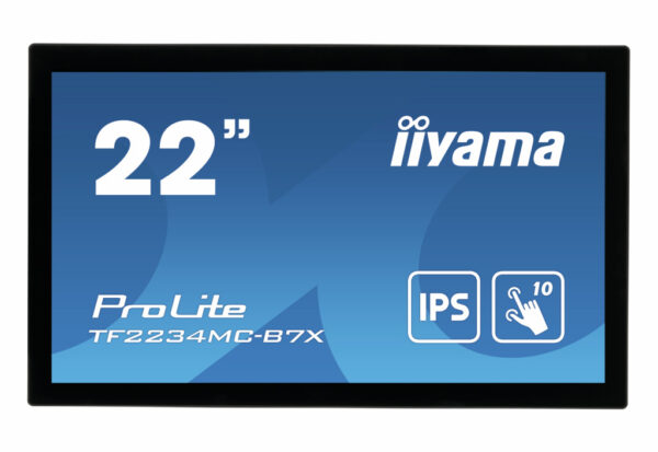 iiyama ProLite TF2234MC-B7X computer monitor 54,6 cm (21.5") 1920 x 1080 Pixels Full HD LED Touchscreen Multi-gebruiker Zwart