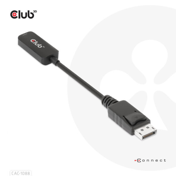 CLUB3D DisplayPort1.4 to HDMI 4K120Hz/8K60Hz HDR Active adapter M/F - Afbeelding 6