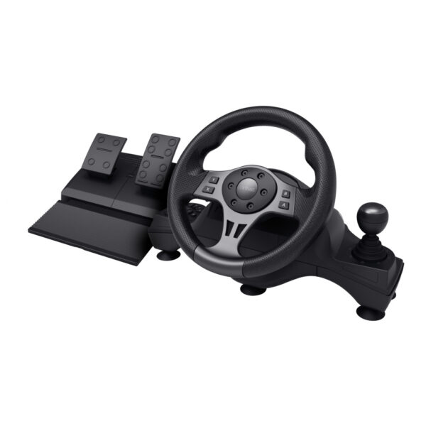 Trust GXT 289 Movi Zwart USB Stuurwiel + pedalen Nintendo Switch, PlayStation 4, Xbox One S, Xbox One X, Xbox Series S, Xbox Ser