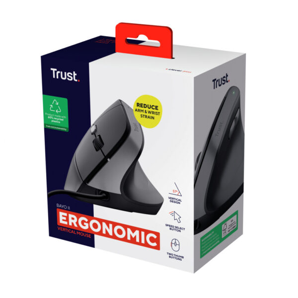 Trust Bayo II muis Rechtshandig USB Type-A 2400 DPI - Afbeelding 7