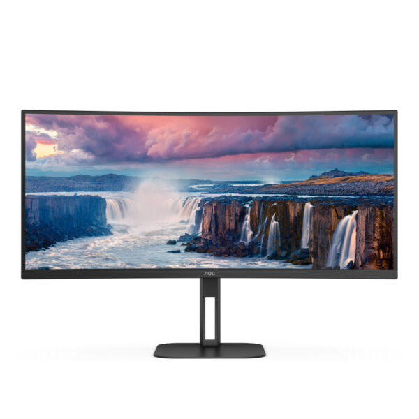 AOC V5 CU34V5C/BK LED display 86,4 cm (34") 3440 x 1440 Pixels Wide Quad HD Zwart - Afbeelding 2