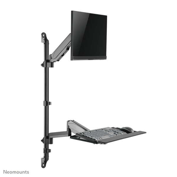Neomounts WL90-325BL1 Zit-sta werkstation wand 17-32" - gasveer - Afbeelding 11