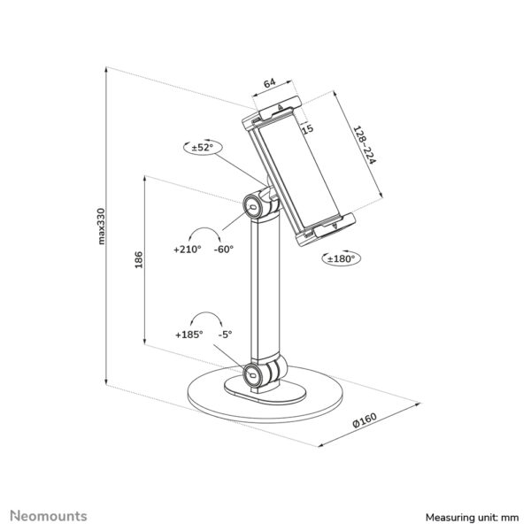 Neomounts DS15-540WH1 Tablet standaard 4.7-12.9" - universeel - Afbeelding 14