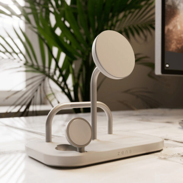 ZENS ZEDC29W/00 oplader voor mobiele apparatuur Hoofdtelefoons, Smartphone, Smartwatch Zilver, Wit AC, USB Draadloos opladen Sne - Afbeelding 7