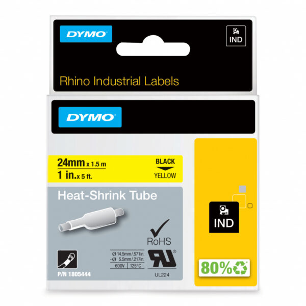 DYMO 1805444 labelprinter-tape Zwart op geel - Afbeelding 2