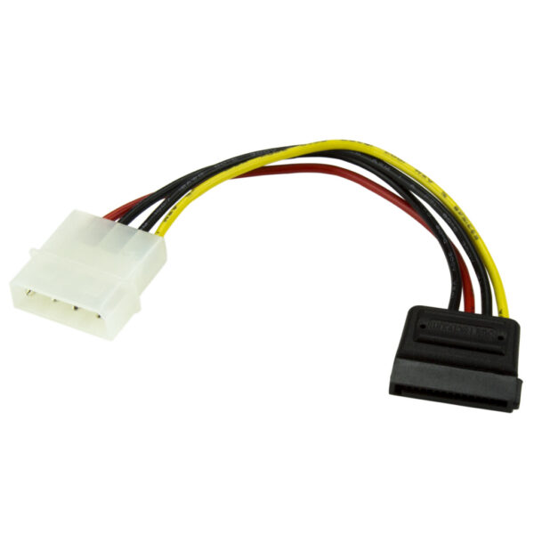 StarTech.com 15 cm 4-pins Molex naar SATA Voedingskabel Adapter - Afbeelding 5