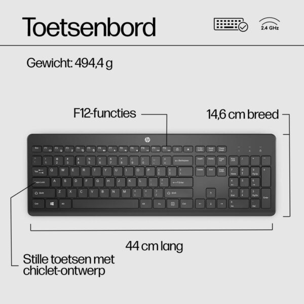 HP 230 draadloos toetsenbord - Afbeelding 4