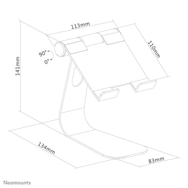 Neomounts DS15-050SL1 Tablet standaard tot 11" - opvouwbaar - universeel - Afbeelding 10