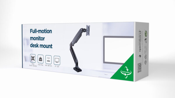 Gembird MA-DA1-03 flat panel bureau steun 88,9 cm (35") Zwart - Afbeelding 7