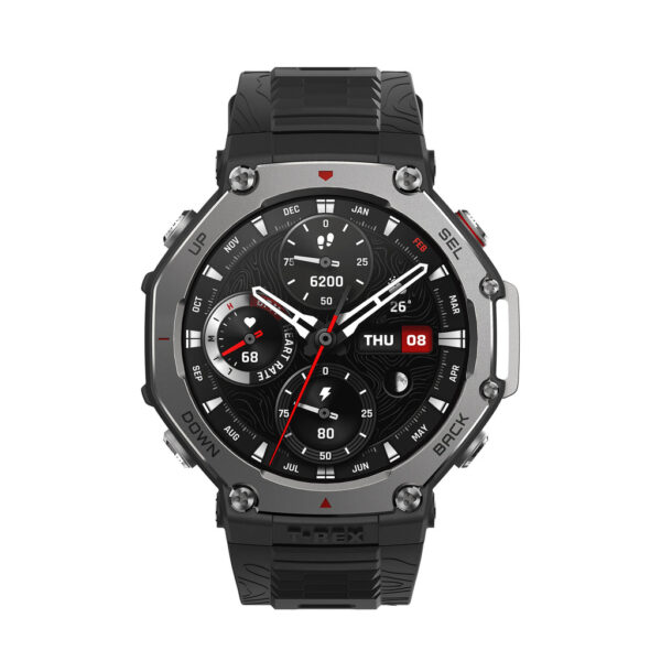Amazfit T-Rex 3 3,81 cm (1.5") AMOLED Digitaal 480 x 480 Pixels Touchscreen Zwart Wifi GPS - Afbeelding 2