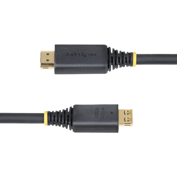 StarTech.com 4,5m High Speed HDMI Kabel met Grip Connectors, 4K 60Hz/1440p 144Hz, HDR10/HDCP 2.2/ARC, 18Gbps, UHD HDMI 2.0 Kabel - Afbeelding 4