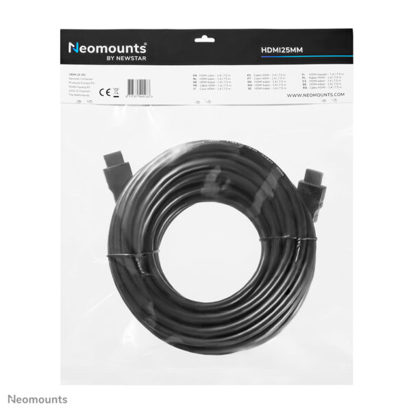 Neomounts HDMI25MM HDMI kabel - 7.5 meter - Afbeelding 5